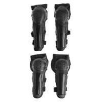 Наколенники и налокотники мотоциклетные, взрослые, черный, набор 4 шт Наколенники и налокотники мотоциклетные, взрослые, черный, набор 4 шт