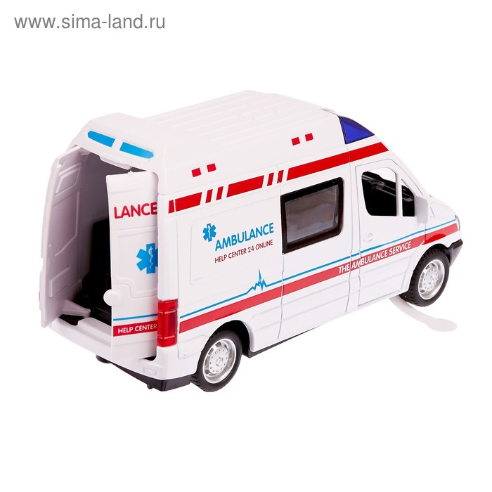 Парковка &laquo;Скорая помощь&raquo; с металлической машинкой и рацией, световые и звуковые эффекты