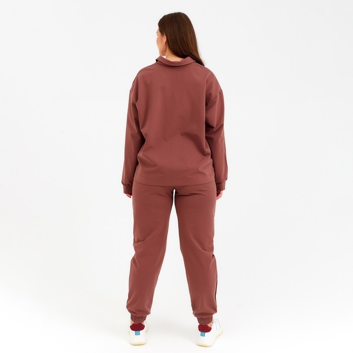 Костюм женский (джемпер, брюки) MINAKU: Casual Collection цвет шоколадный, размер 48 Костюм женский (джемпер, брюки) MINAKU: Casual Collection цвет шоколадный, размер 48