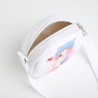 Сумка детская для девочки на молнии, цвет белый Сумка детская для девочки на молнии, цвет белый