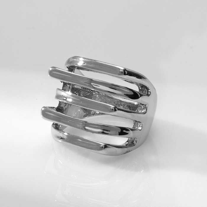 Кольцо металл &laquo;Тренд&raquo; движение, цвет серебро, размер 17