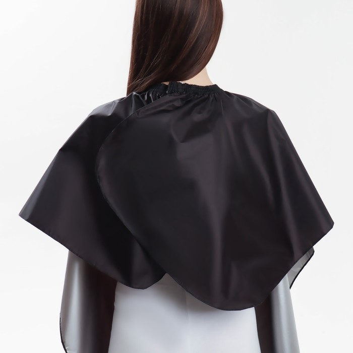 Накидка парикмахерская двусторонняя, цвет серебристый/чёрный Накидка парикмахерская двусторонняя, цвет серебристый/чёрный