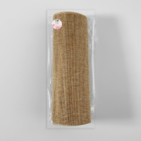 Ткань из джута, 20 см, 4,5 ± 0,5 м, цвет бежевый Ткань из джута, 20 см, 4,5 ± 0,5 м, цвет бежевый