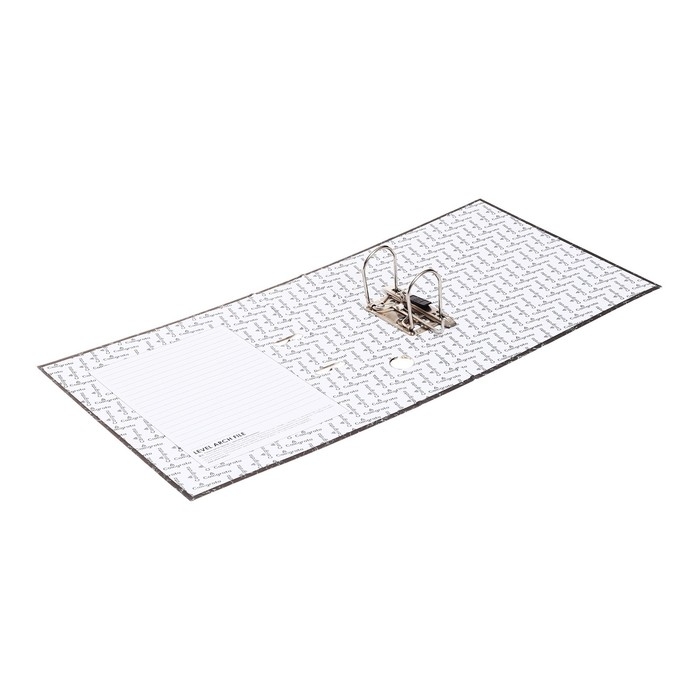 Папка-регистратор 75 мм, А4, Calligrata, эконом мрамор, черная, МИКС