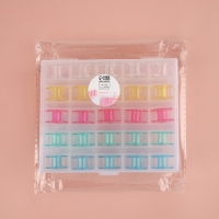 Набор шпулек в органайзере, d=20 мм, 25 шт., МИКС