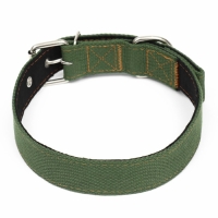 Ошейник брезентовый с подкладом, 72 х 3,5 см, хаки