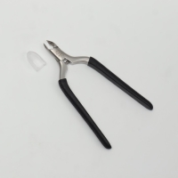 Кусачки педикюрные &laquo;Premium&raquo;, скрытая пружина, 11,5 см, длина лезвия - 6 мм, цвет серебристый/чёрный