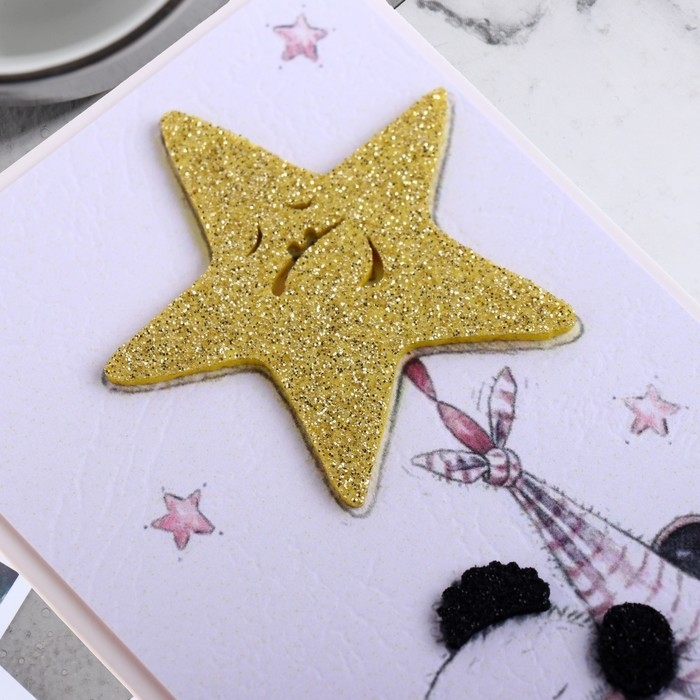 Конверт для денег Конверт для денег "С Днем Рождения!" панда, звезда, 19х9 см