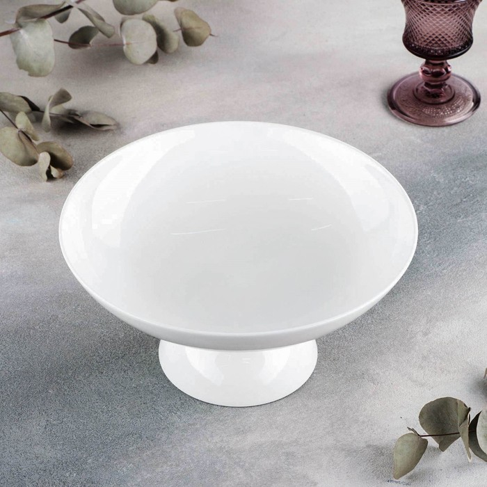 Ваза фарфоровая для фруктов Wilmax Olivia, 24&times;11,5 см, цвет белый