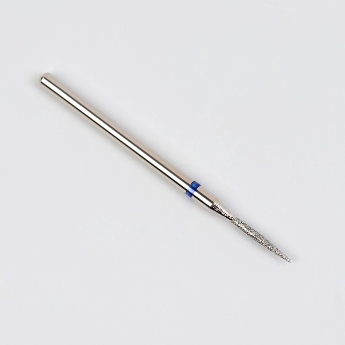 Фреза алмазная для маникюра &laquo;Игла&raquo;, средняя зернистость, 1,2 &times; 10 мм, в пластиковом футляре