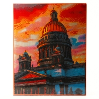 Алмазная мозаика с полным заполнением на холсте с подрамником &laquo;Санкт-Петербург. Исаакиевский собор&raquo;, 40 х 50 см