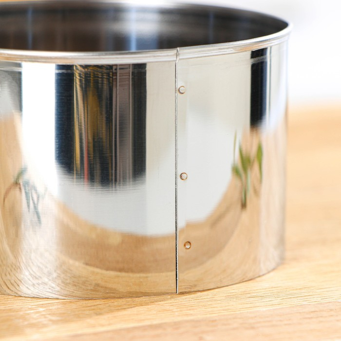 Набор форм для выкладки и выпечки &laquo;Круг&raquo; KONFINETTA, 3 шт, d=8 см, d=10 см, d=12 см, цвет серебристый