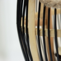 Настольная лампа "Джая" Е27 15Вт черный 20х20х38 см RISALUX