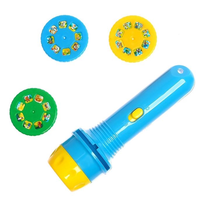 Игровой набор &laquo;Волшебный проектор: В стране сказок&raquo;, светящиеся наклейки, 3 слайда, 24 картинки