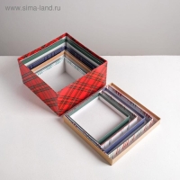 Набор подарочных коробок 5 в 1 &laquo;С новым годом&raquo;, 14 х 14 х 8 - 22 х 22 х 12 см, Новый год