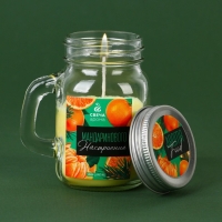 Новогодняя свеча в банке с ручкой &laquo;Цитрусовое настроение&raquo;, мандарин