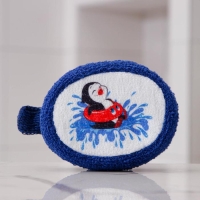 Мочалка для тела «Пингвин», 11×14 см, цвет микс Мочалка для тела «Пингвин», 11×14 см, цвет микс