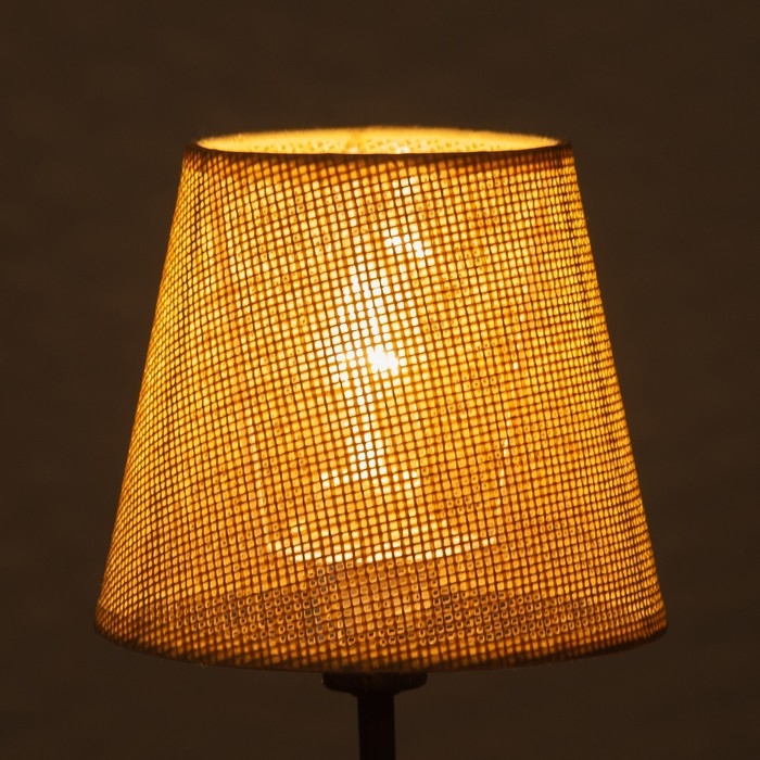 Абажур для люстры "Саржа" E27 бежевый 15х15х13 см