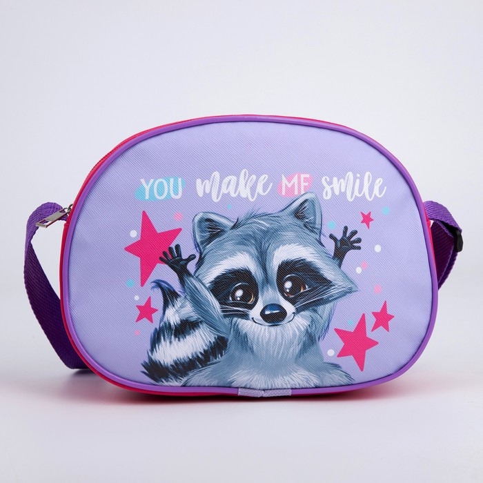 Сумка детская для девочки через плечо Сумка детская для девочки через плечо "Енотик" 22х16 см