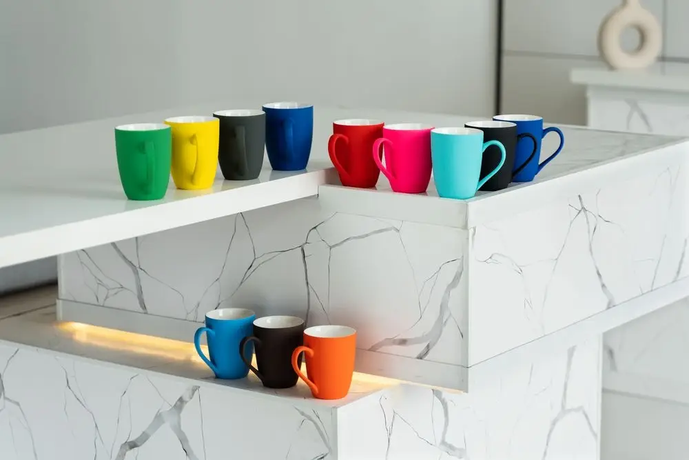 Кружка Good Morning с покрытием софт-тач, ver.2, желтая