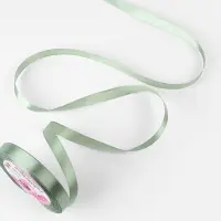 Лента атласная, 12 мм, 23&plusmn;1 м, фисташковая №65