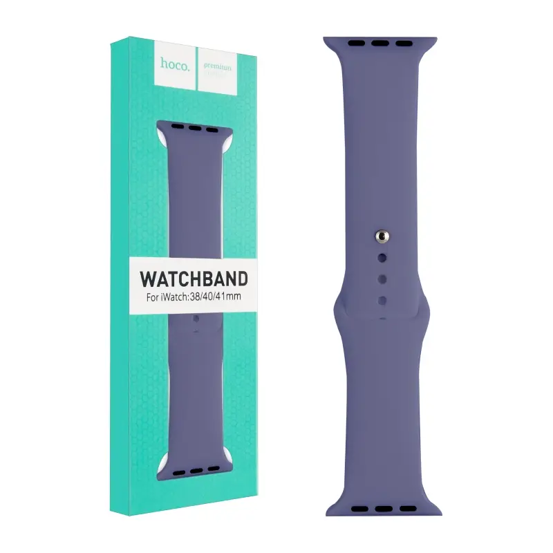 Ремешок для Apl watch 38/40/41mm WA01 Flexible series classic sports silicone stap lavender HOCO