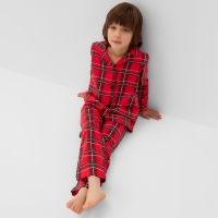 Пижама детская KAFTAN "Клетка" размер 30 (98-104 см) Пижама детская KAFTAN "Клетка" размер 30 (98-104 см)