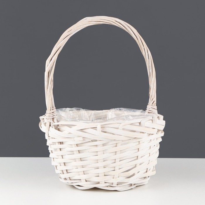 Набор корзин &laquo;Вьюнок&raquo;, 3 шт, 30&times;14,5/36 см, 24&times;12,5/31 см, 19,5&times;10,5/25,5 см, ива