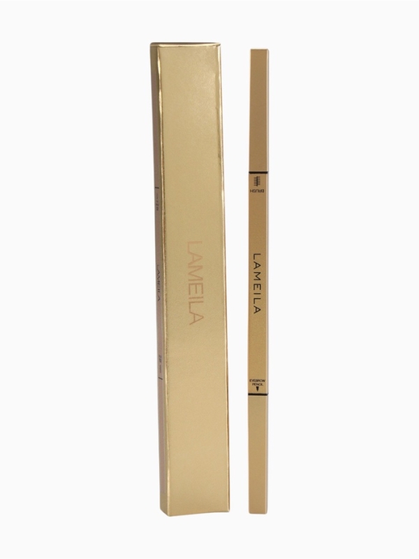 Водостойкий автоматический карандаш для бровей с щеточкой, черный, 3 гр