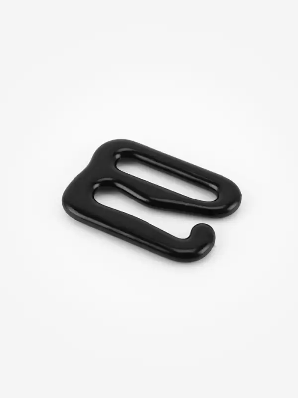 Крючок для бретелей, металлический, 10 мм, 20 шт., чёрный