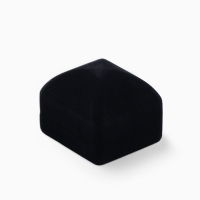 Футляр бархатный под 2 кольца &laquo;Традиции&raquo;, 5,2&times;4,6, цвет чёрный