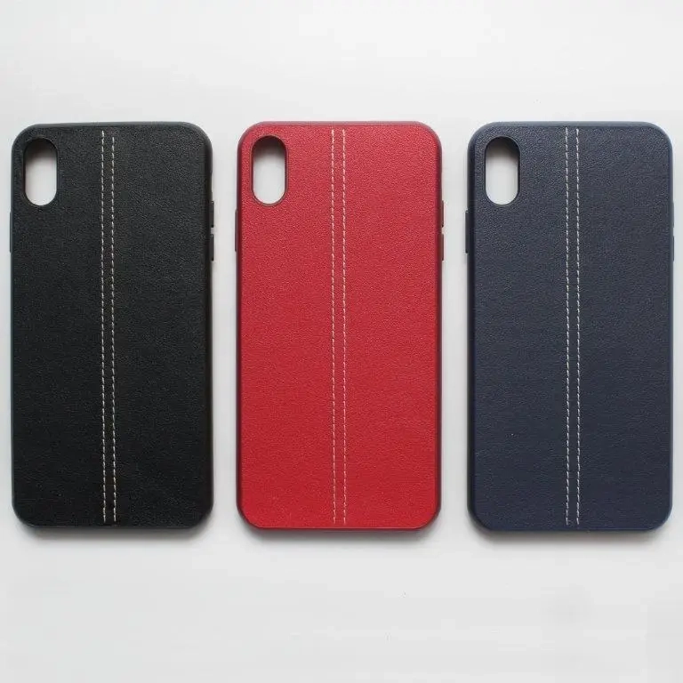 Чехол iPh XS MAX кожа