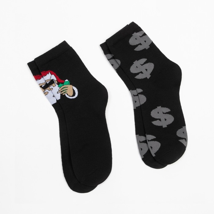 Набор новогодних мужских носков KAFTAN "Be rich" р. 41-44