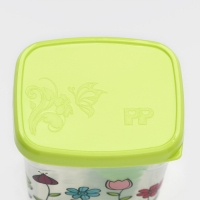 Набор банок для сыпучих Доляна &laquo;Клумба&raquo;, 250 мл, 3 шт, цвет МИКС