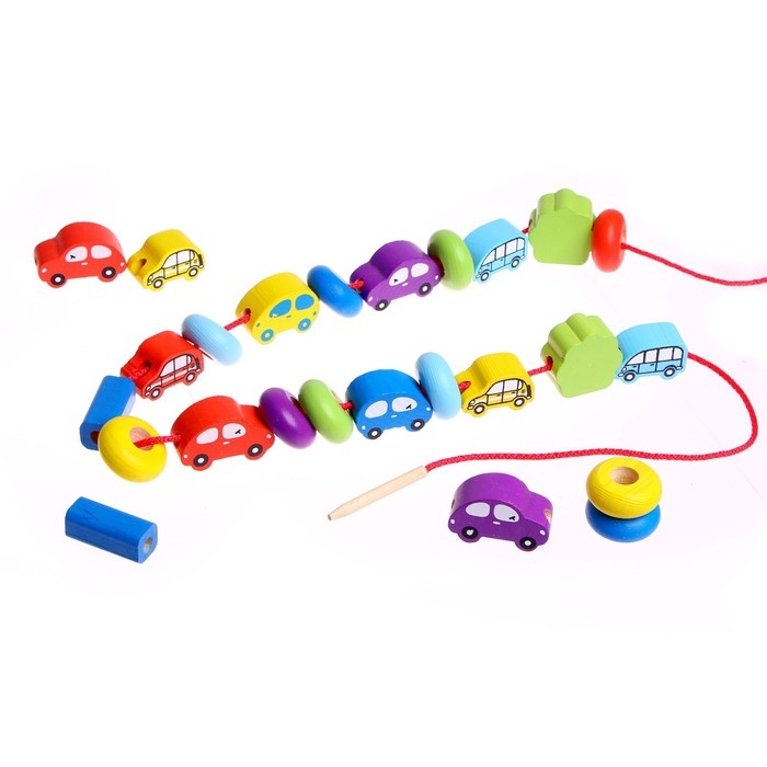 Счётный материал &laquo;Бусы. Транспорт&raquo;, 31 деталь