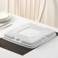 Дно для тортницы пластиковое одноразовое ПР-Т-240, 31,6&times;31,6&times;12,5 см, белое