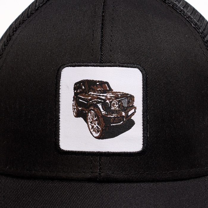 Кепка детская для мальчика с сеткой &laquo;Гелик&raquo;, цвет чёрный, р-р 52-54, 5-7 лет