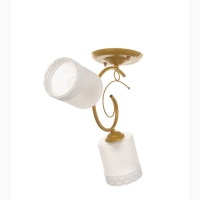 Люстра "Оливия" 2хЕ27 40т золото шампань 40х15х25 см BayerLux