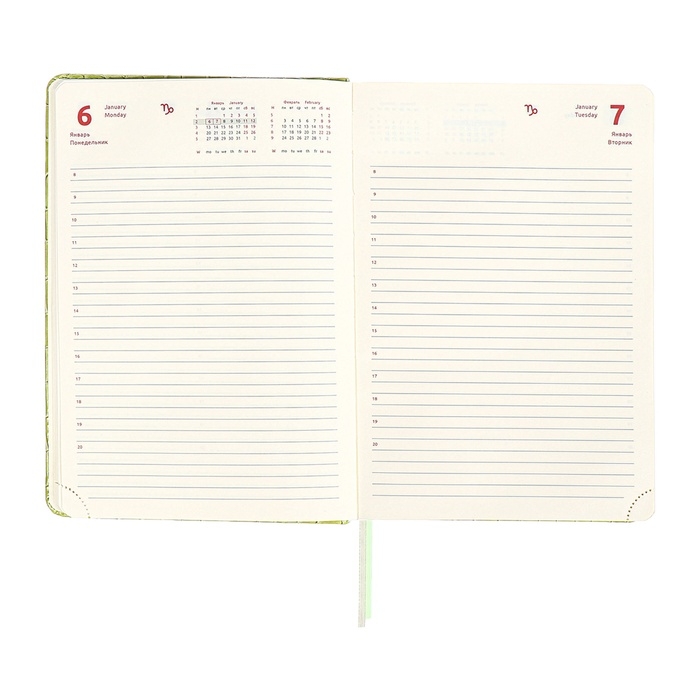 Ежедневник датированный 2025 года, A5, 168 листов, deVENTE. Barbara, твердая обложка кожзам с поролоном, перфорацией, ляссе, блок 70, зеленый Ежедневник датированный 2025 года, A5, 168 листов, deVENTE. Barbara, твердая обложка кожзам с поролоном, перфорацией, ляссе, блок 70, зеленый