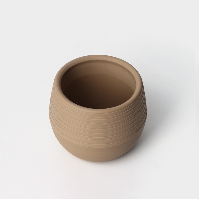 Горшок &laquo;Дуэт&raquo;, 1.5 л, цвет кофе с молоком