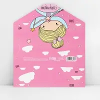 Конверт для денег фигурный &laquo;Феечка&raquo;, 17.5 х 8 см