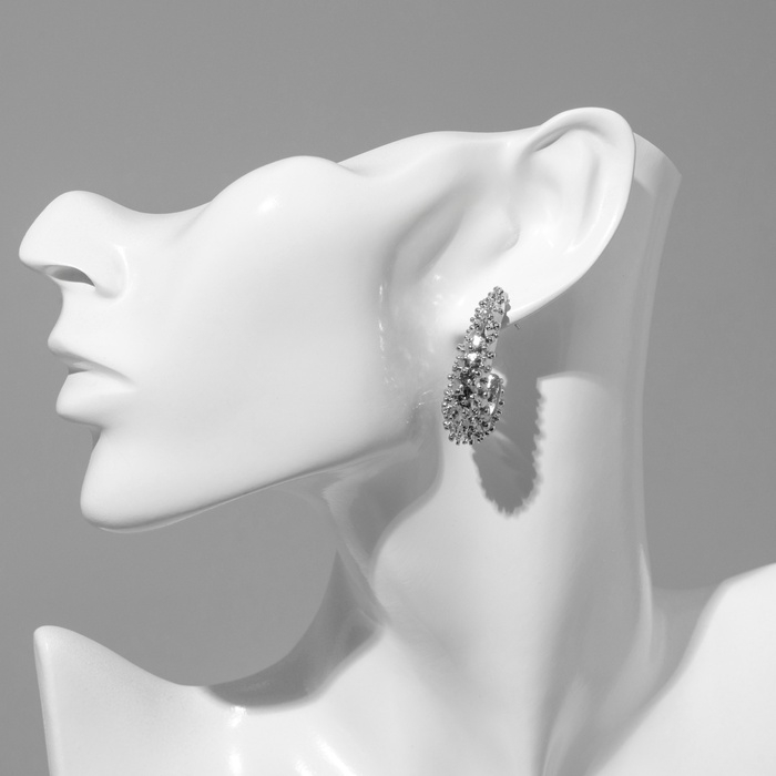 Серьги металл &laquo;Стиль&raquo; неоны, цвет серебро