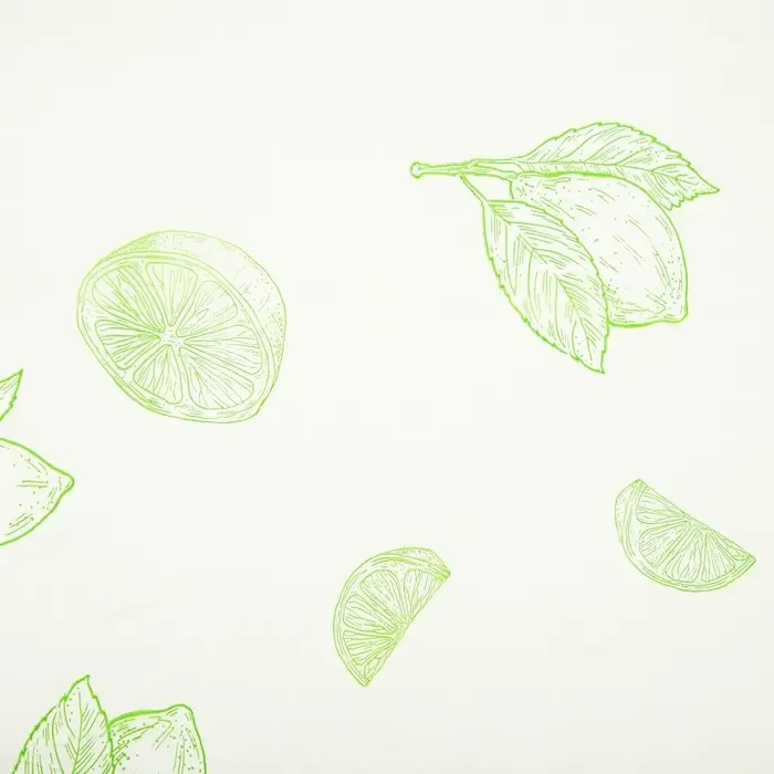 Скатерть без основы одноразовая &laquo;Лимоны&raquo;, 110&times;150 см, белая