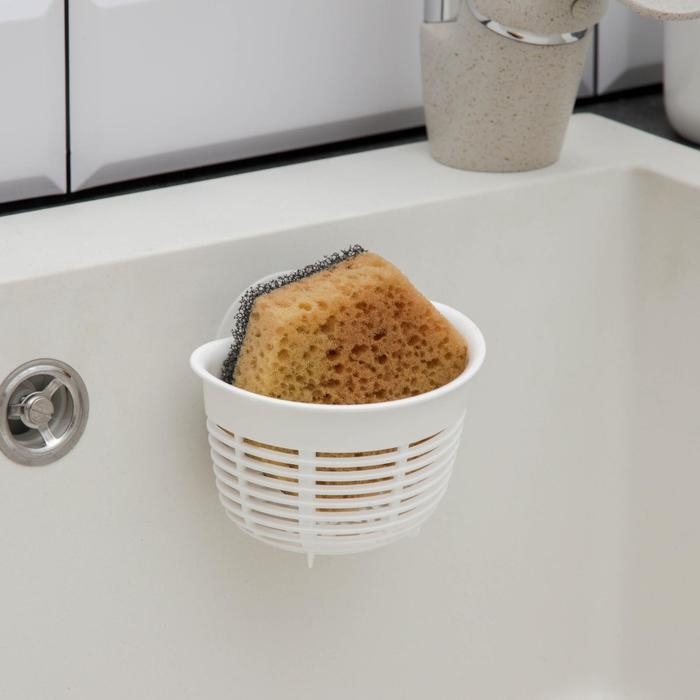 Держатель подвесной на присосках econova Helper, 10,3&times;8,4&times;7,1 см, цвет белый