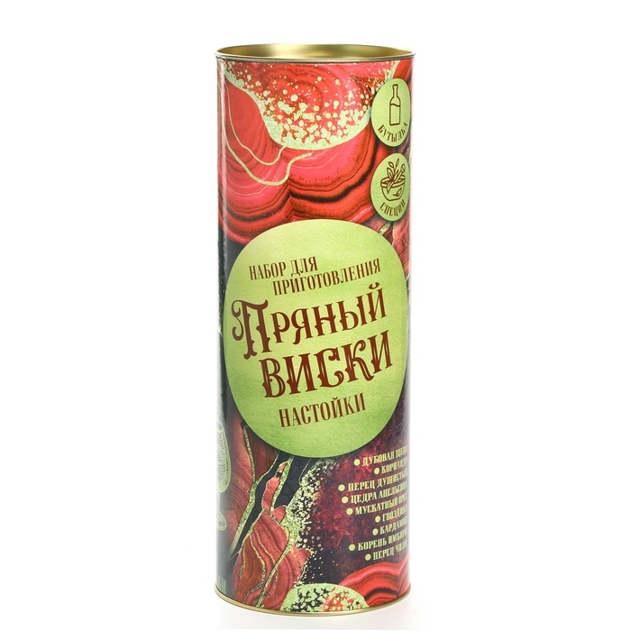 Подарочный набор для приготовления настойки «Пряный виски», набор трав и специй 20 г., бутылка 500 мл., инструкция Подарочный набор для приготовления настойки «Пряный виски», набор трав и специй 20 г., бутылка 500 мл., инструкция