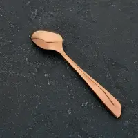 Ложка чайная из нержавеющей стали Magistro &laquo;Эми&raquo;, длина 15,5 см, на подвесе, цвет бронзовый