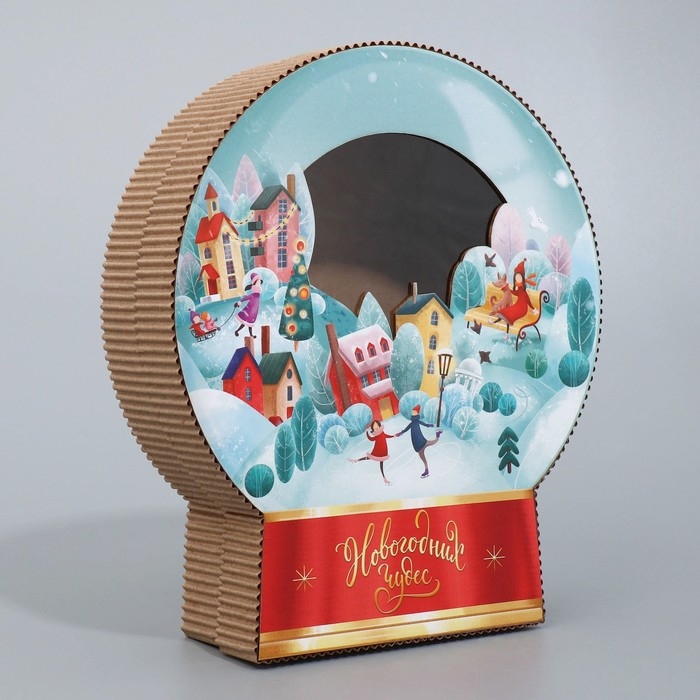 Коробка подарочная &laquo;Новогодних чудес&raquo;, 20.5 х 23.8 х 5 см, Новый год