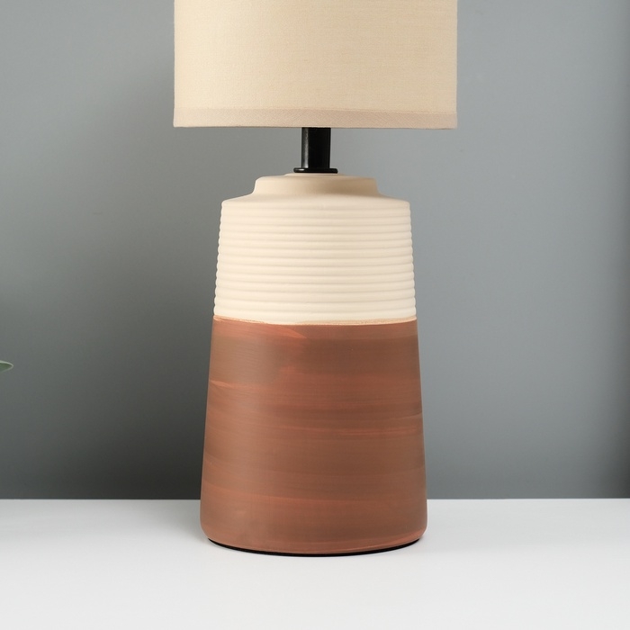 Лампа настольная "Прожект" 1х40Вт Е14 коричневый 12,5х12,5х34см