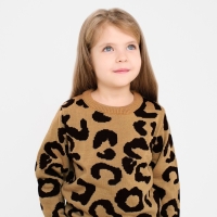 Джемпер детский леопардовый KAFTAN, р.30 (98-104 см) Джемпер детский леопардовый KAFTAN, р.30 (98-104 см)