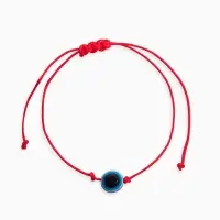 Браслет-оберег &laquo;Красная нить&raquo; глазик крупный, цвет синий, d=5,5 см